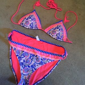 NWOT AEO paisley bikini set