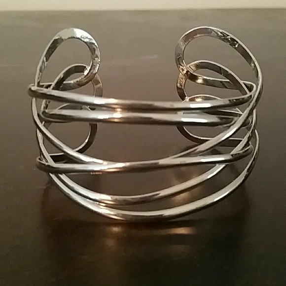 Silver cuff bracelet