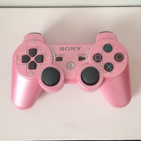 ON HOLD šCustom Rhinestoned Playstation controller! - Picture 2 of 4