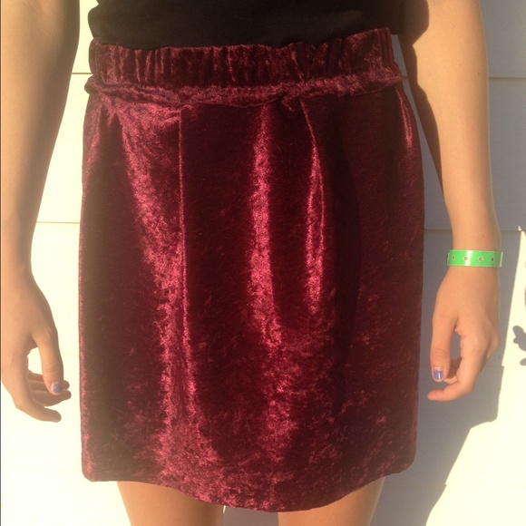 Velvet skirt