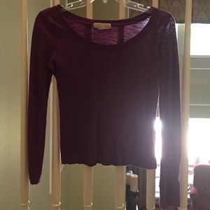 A purple long sleeve top from forever 21 size S.