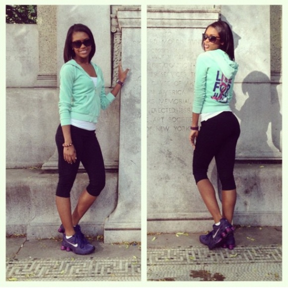 Nike shox navy blue and purple