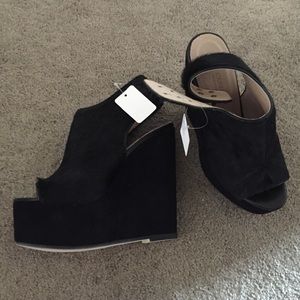 New L'agence slingback haircalf wedges