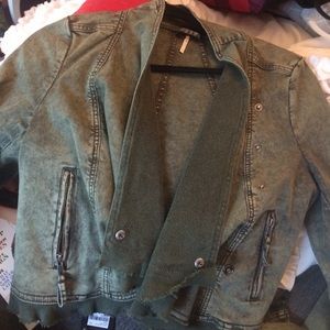 FREE PEOPLE green jacket