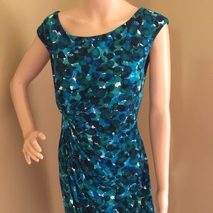 Flattering blue Aqua turquoise dress