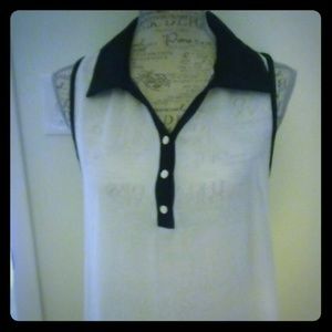 Beautiful white and black top