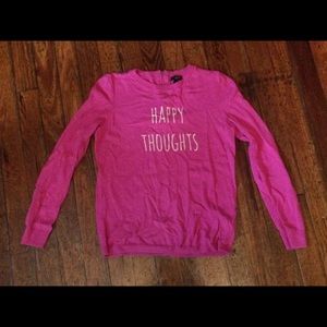 Talbots Pink "Happy Thoughts" Sweater