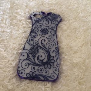 iPhone 5 case - blue dress
