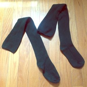 Emerald dark green thigh high socks stockings