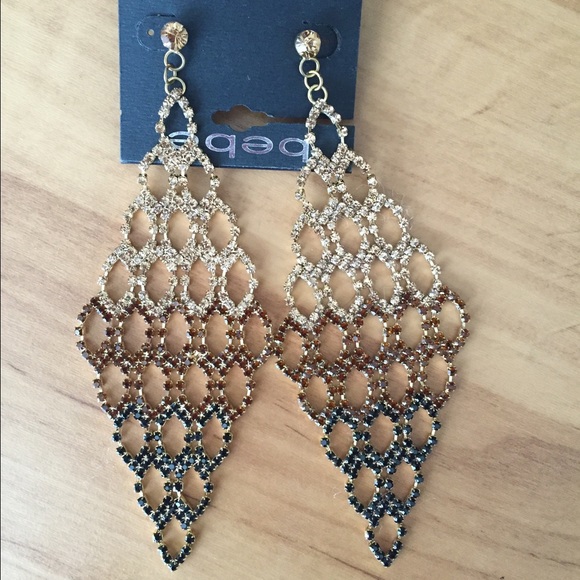 Brand new Bebe ombré earrings - large