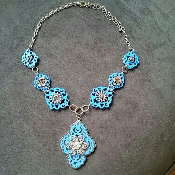 Patina Statement Necklace - Picture 1 of 3