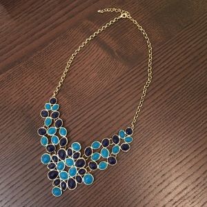 Francesca's Collections Jewelry - Navy and Turquoise Statement Necklace Francesca's Collections Jewelry - Navy and Turquoise Statement Necklace