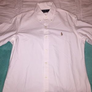 Polo long sleeve button down Men's shirt - medium