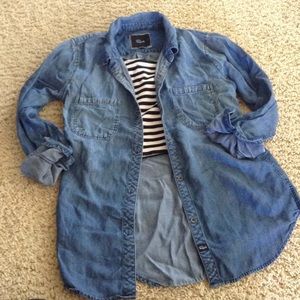 Denim button up