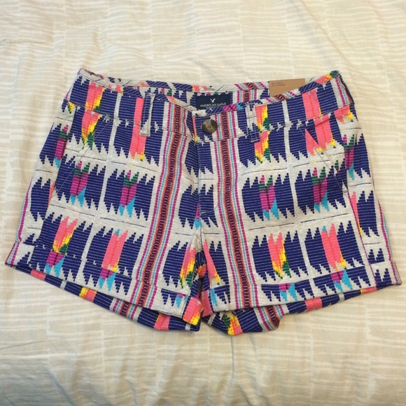 AEO patterned midi shorts