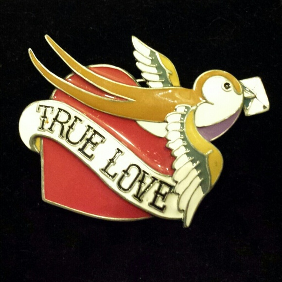 TRUE LOVE belt buckle made by brand Liquor