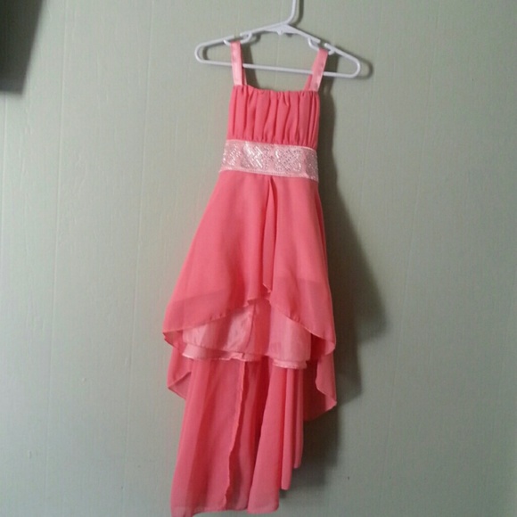 Toddler hi low pink dress - Picture 2 of 3