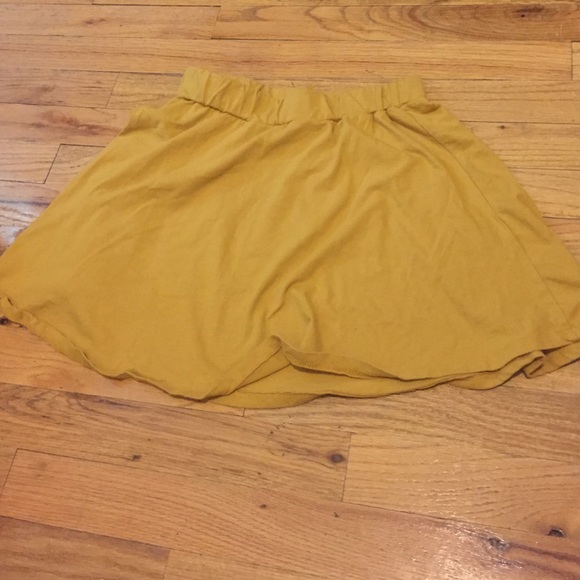 Mustard Yellow Skater Skirt