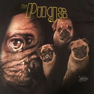 Womans T , the doors spoof Pugs Tshirt
