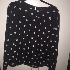 J. Crew Polka Dot Blouse