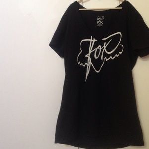FOX Short Sleeve Black Shirt