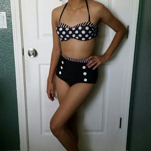 Pin up inspired bikini two piece