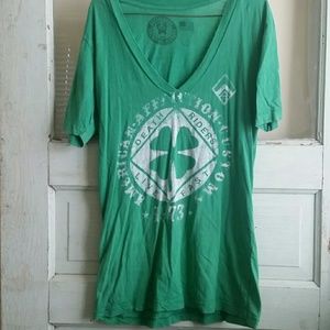 Green shirt
