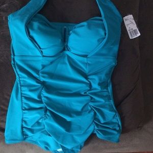 Forever21 teal plus size XL halter bathing suit