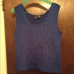 Royal blue frilled tank