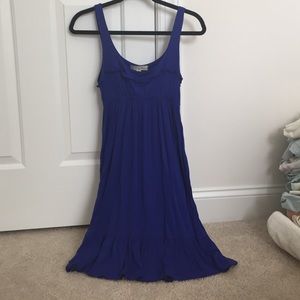 Bright blue sundress