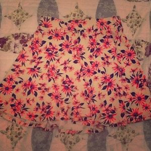 Pink daisy skater skirt!!!