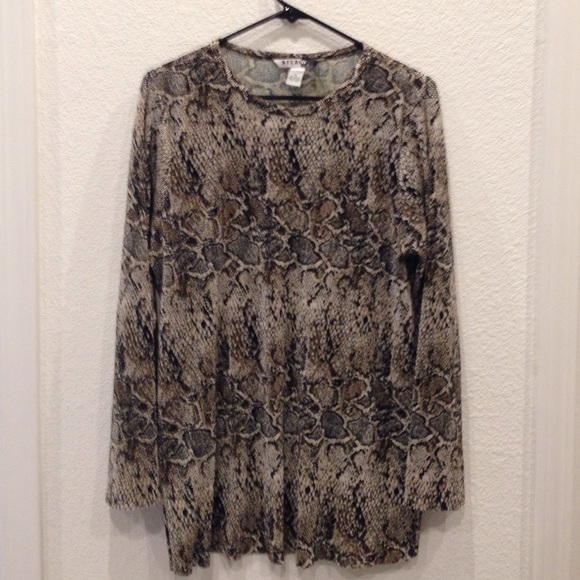Snakeskin Print Tunic Size M - Picture 1 of 3