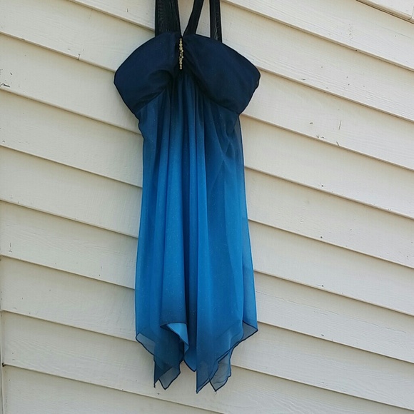 Blue ombre dress