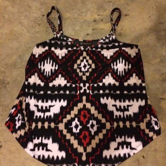 INC tribal print top