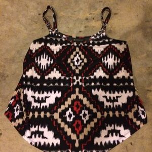 INC tribal print top