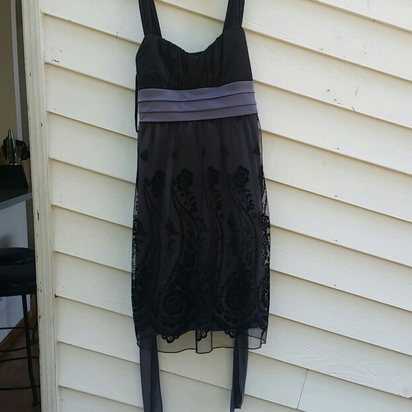 Grey Lace Dress