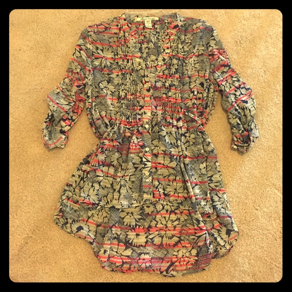 3 quarter length sleeve blouse