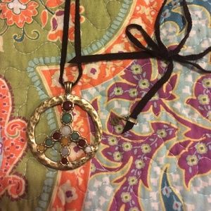 Lucky Brand Peace necklace