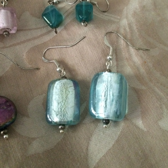 Glass Bead Earrings New! 4 pairs included! - Picture 3 of 4