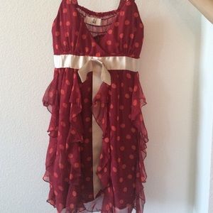 Red Polk a dot dress!