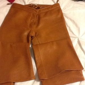 Genuine leather pants