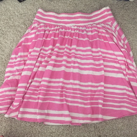 STRIPES FLOWLY HIGH WAISTED SKATER SKIRT