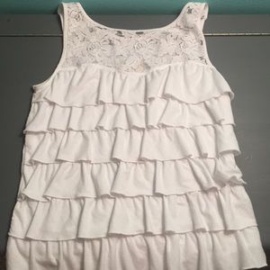 Hollister Ruffle & Lace Top