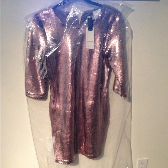 NWT Gold sequin minidress