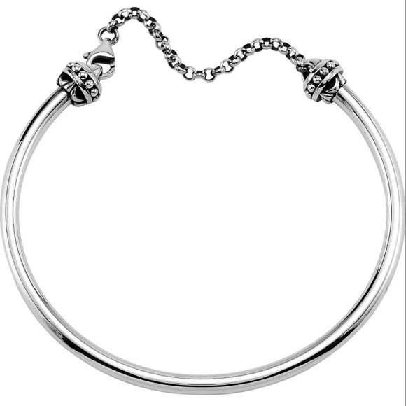KERA? DESIGNER BANGLE BRACELET WITH SAFETY CHAIN