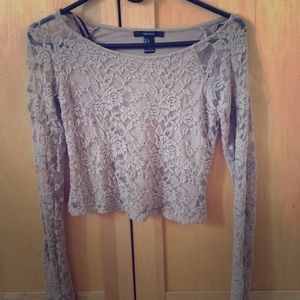 Forever 21 Cropped Long Sleve