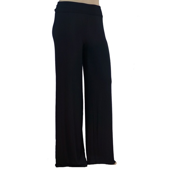 Pants - SPECIAL PROMO!🌟Black modal stretchy palazzo pants