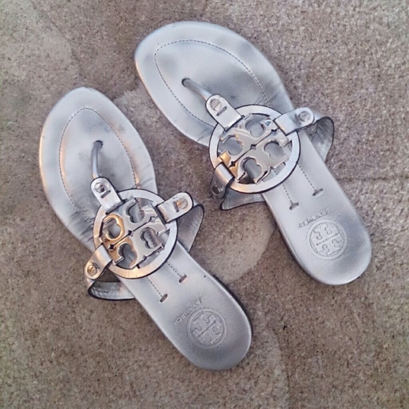 Tory Burch Silver Miller 2 sandals!
