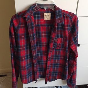 Red and blue flannel