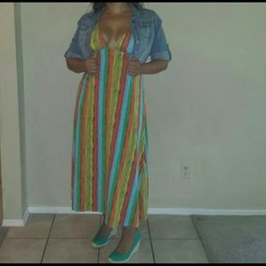 Coogi Colorful Maxi Dress